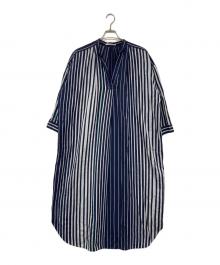 ne quittez pas（ヌキテパ）の古着「ストライプワンピース」｜ネイビー