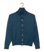 Zanoneザノーネ）の古着「ミドルゲージ ニット ジャケット 810740 Z0229」｜グリーン