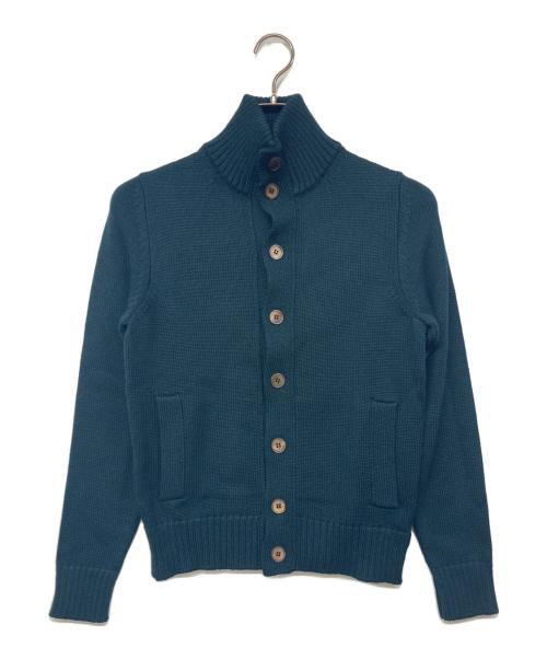 Zanone（ザノーネ）Zanone (ザノーネ) ミドルゲージ ニット ジャケット 810740 Z0229 グリーン サイズ:44の古着・服飾アイテム