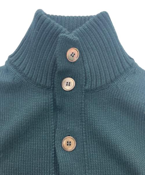 Zanone（ザノーネ）Zanone (ザノーネ) ミドルゲージ ニット ジャケット 810740 Z0229 グリーン サイズ:44の古着・服飾アイテム