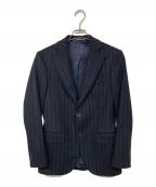 GIAN RICCARDO RAGUSOジャンリッカルド ラグーゾ）の古着「ウール2Bジャケット ストライプ」｜ネイビー