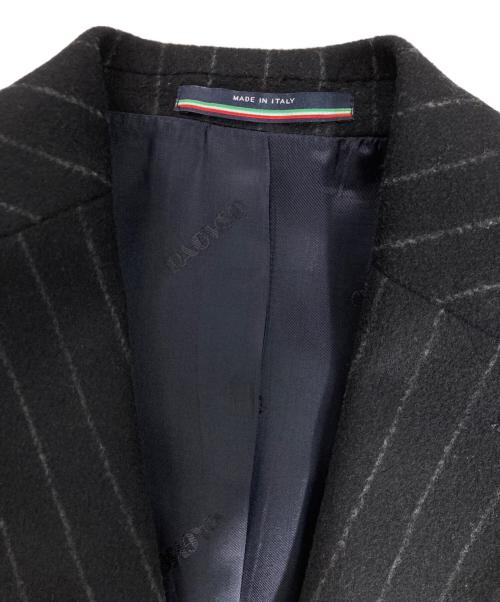 GIAN RICCARDO RAGUSO（ジャンリッカルド ラグーゾ）GIAN RICCARDO RAGUSO (ジャンリッカルド ラグーゾ) ウール2Bジャケット ストライプ ネイビー サイズ:44の古着・服飾アイテム