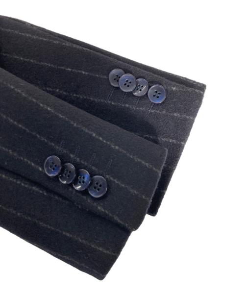 GIAN RICCARDO RAGUSO（ジャンリッカルド ラグーゾ）GIAN RICCARDO RAGUSO (ジャンリッカルド ラグーゾ) ウール2Bジャケット ストライプ ネイビー サイズ:44の古着・服飾アイテム