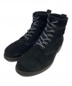 BUTTEROブッテロ）の古着「スエードレースアップブーツ」｜ブラック