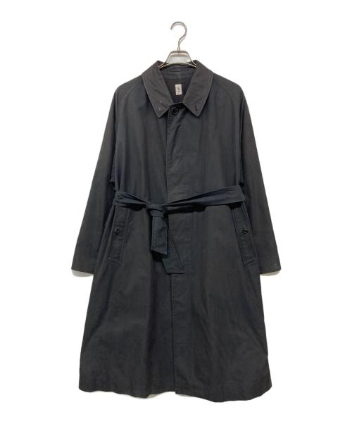 LE（エルイー）LE (エルイー) コットンギャバステンカラーコート ネイビー サイズ:２の古着・服飾アイテム