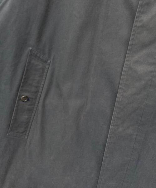 LE（エルイー）LE (エルイー) コットンギャバステンカラーコート ネイビー サイズ:２の古着・服飾アイテム