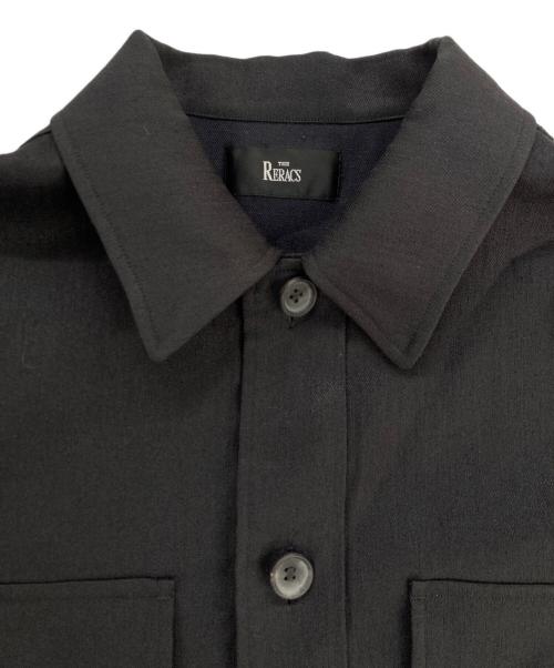 THE RERACS（ザ リラクス）THE RERACS (ザ リラクス) BIG CPO/シャツ ブラック サイズ:48の古着・服飾アイテム