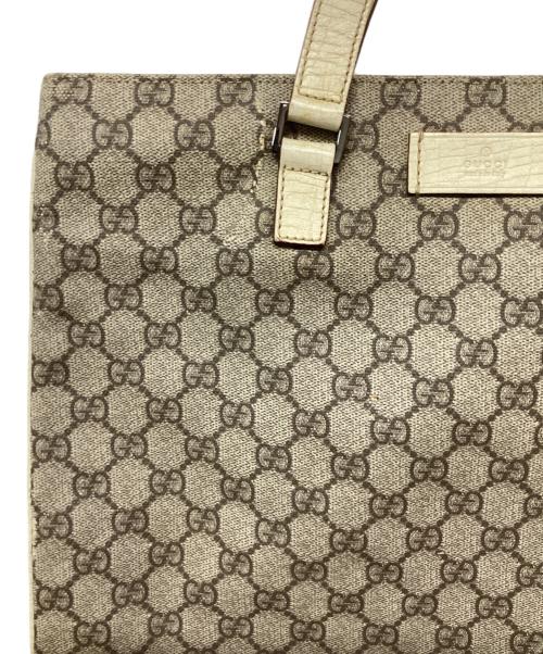 GUCCI（グッチ）GUCCI (グッチ) グッチ GGスプリーム トートバッグ ベージュの古着・服飾アイテム
