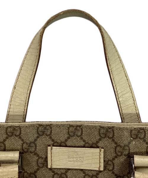 GUCCI（グッチ）GUCCI (グッチ) グッチ GGスプリーム トートバッグ ベージュの古着・服飾アイテム