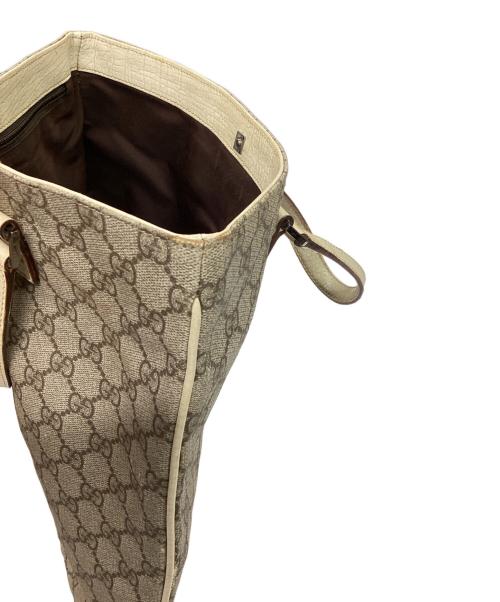 GUCCI（グッチ）GUCCI (グッチ) グッチ GGスプリーム トートバッグ ベージュの古着・服飾アイテム