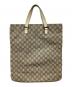 GUCCI (グッチ) グッチ GGスプリーム トートバッグ ベージュ：12000円