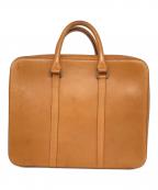 土屋鞄ツチヤカバン）の古着「ラウンドジップレザーブリーフケース」｜ブラウン