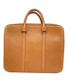 土屋鞄（ツチヤカバン）の古着「ラウンドジップレザーブリーフケース」｜ブラウン