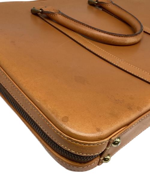 土屋鞄（ツチヤカバン）土屋鞄 (ツチヤカバン) ラウンドジップレザーブリーフケース ブラウンの古着・服飾アイテム