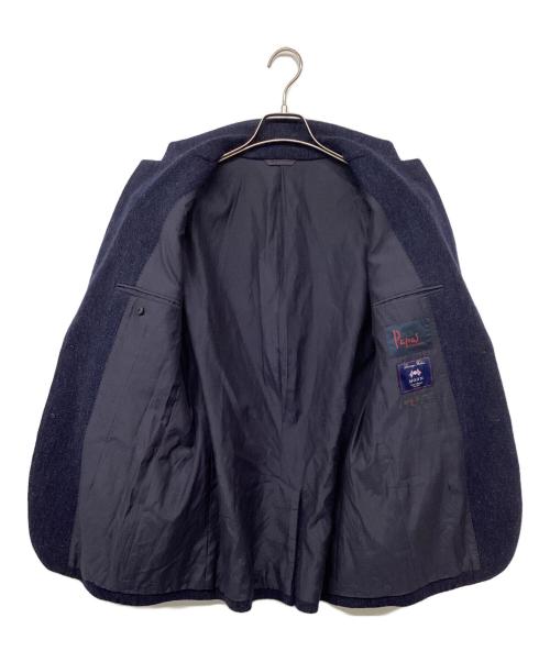 PAPAS（パパス）PAPAS (パパス) D0444FJ PAPAS ウール3Bジャケット セットアップ ネイビー サイズ:ジャケットM/パンツLの古着・服飾アイテム