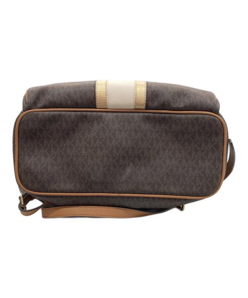 MICHAEL KORS（マイケル・コース）MICHAEL KORS (マイケル・コース) MK柄バックパック リュック ブラウンの古着・服飾アイテム