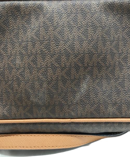 MICHAEL KORS（マイケル・コース）MICHAEL KORS (マイケル・コース) MK柄バックパック リュック ブラウンの古着・服飾アイテム