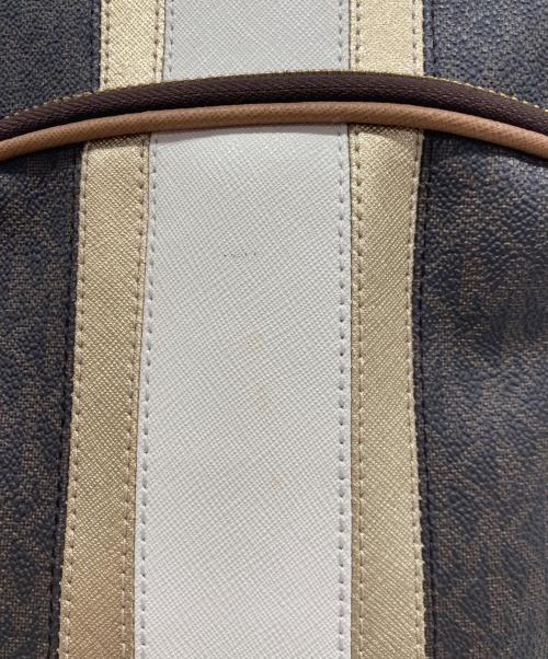 MICHAEL KORS（マイケル・コース）MICHAEL KORS (マイケル・コース) MK柄バックパック リュック ブラウンの古着・服飾アイテム