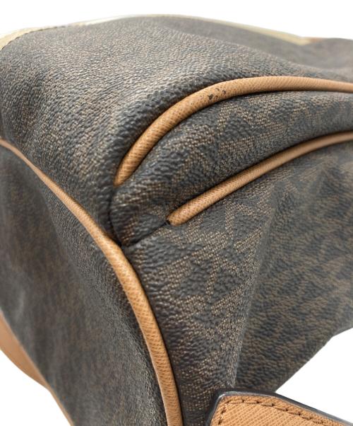 MICHAEL KORS（マイケル・コース）MICHAEL KORS (マイケル・コース) MK柄バックパック リュック ブラウンの古着・服飾アイテム