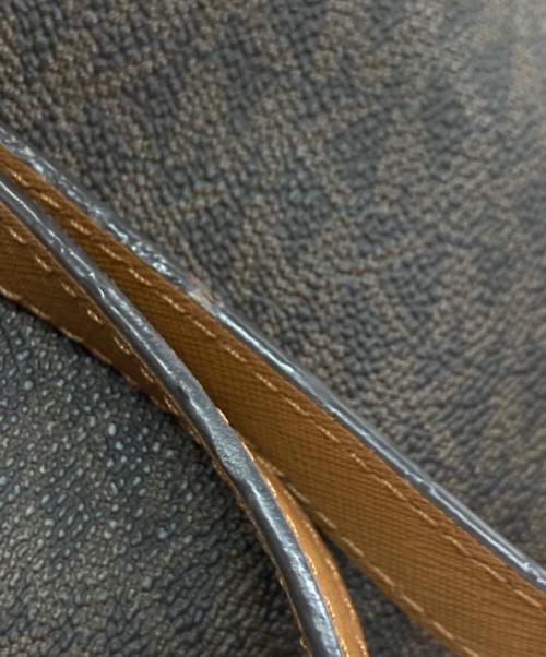 MICHAEL KORS（マイケル・コース）MICHAEL KORS (マイケル・コース) MK柄バックパック リュック ブラウンの古着・服飾アイテム