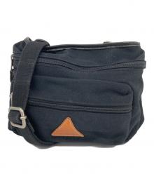 IL BISONTE（イル ビゾンテ）の古着「レザーパイピングボディバッグ」｜ブラック