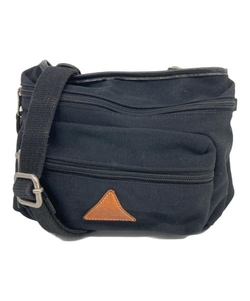 IL BISONTE（イル ビゾンテ）IL BISONTE (イル ビゾンテ) レザーパイピングボディバッグ ブラックの古着・服飾アイテム