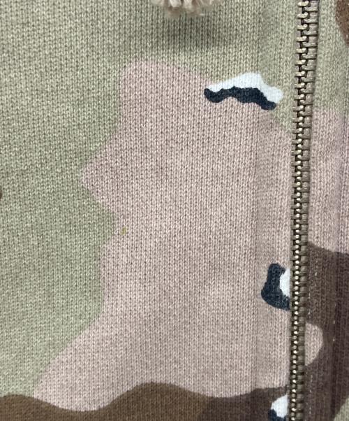 BlackEyePatch（ブラックアイパッチ）BlackEyePatch (ブラックアイパッチ) STENCIL LOGO EMBROIDERED ZIP HOODIE / ジップアップフーディー カーキ サイズ:Sの古着・服飾アイテム