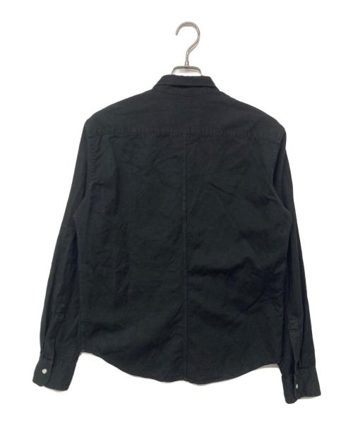 Frank&Eileen（フランクアンドアイリーン）Frank&Eileen (フランクアンドアイリーン) LUKE BKD オーバーダイ デニムシャツ ブラック サイズ:XSの古着・服飾アイテム