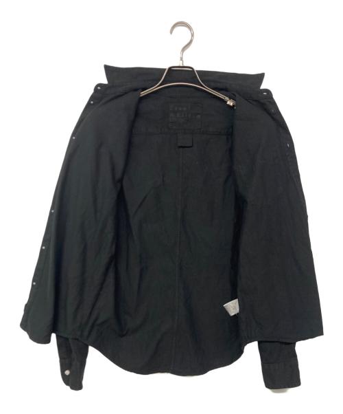 Frank&Eileen（フランクアンドアイリーン）Frank&Eileen (フランクアンドアイリーン) LUKE BKD オーバーダイ デニムシャツ ブラック サイズ:XSの古着・服飾アイテム