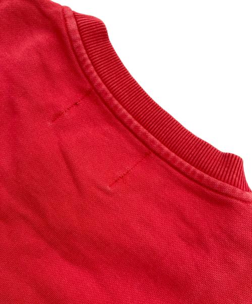 RAF SIMONS（ラフシモンズ）RAF SIMONS (ラフシモンズ) FRED PERRY (フレッドペリー) ロゴスウェット レッド サイズ:42の古着・服飾アイテム