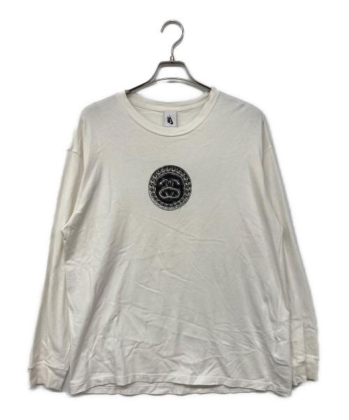 NIKE（ナイキ）NIKE (ナイキ) stussy (ステューシー) Nike x Stussy SS Link L/S / SSリンク ロングスリーブ Tシャツ ホワイト サイズ:Lの古着・服飾アイテム