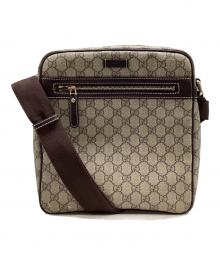 GUCCI（グッチ）の古着「グッチ GGスプリーム ショルダーバッグ」｜ベージュ