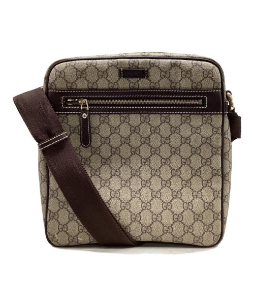 GUCCI（グッチ）GUCCI (グッチ) グッチ GGスプリーム ショルダーバッグ ベージュの古着・服飾アイテム