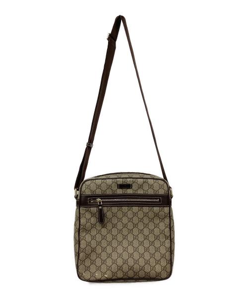 GUCCI（グッチ）GUCCI (グッチ) グッチ GGスプリーム ショルダーバッグ ベージュの古着・服飾アイテム