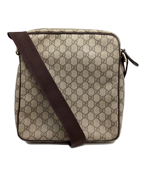 GUCCI（グッチ）GUCCI (グッチ) グッチ GGスプリーム ショルダーバッグ ベージュの古着・服飾アイテム