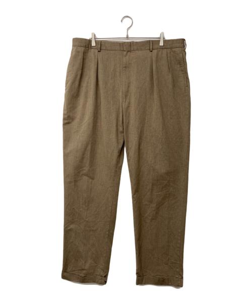 POLO RALPH LAUREN（ポロ・ラルフローレン）POLO RALPH LAUREN (ポロ・ラルフローレン) 2タックスラックス ブラウン サイズ:42の古着・服飾アイテム