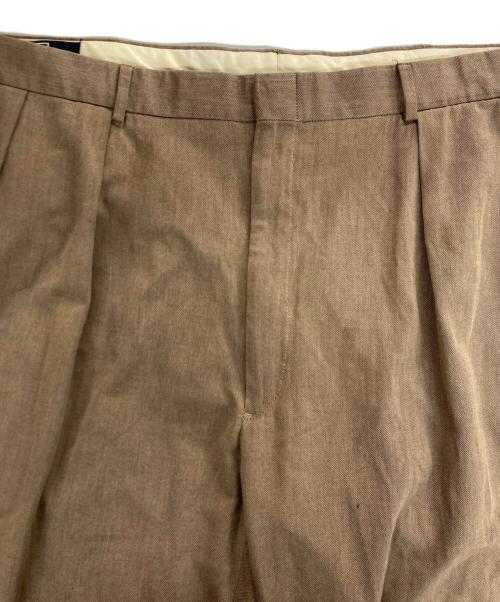 POLO RALPH LAUREN（ポロ・ラルフローレン）POLO RALPH LAUREN (ポロ・ラルフローレン) 2タックスラックス ブラウン サイズ:42の古着・服飾アイテム
