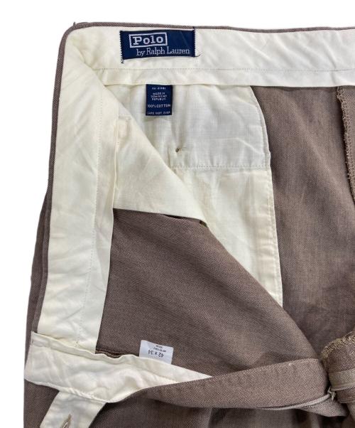 POLO RALPH LAUREN（ポロ・ラルフローレン）POLO RALPH LAUREN (ポロ・ラルフローレン) 2タックスラックス ブラウン サイズ:42の古着・服飾アイテム
