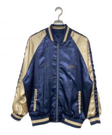 E・YAZAWA（イー・ヤザワ）の古着「バック刺繍スカジャン」｜ネイビー