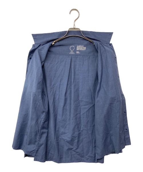 山と道（ヤマトミチ）山と道 (ヤマトミチ) Merino Shirt ブルー サイズ:Lの古着・服飾アイテム