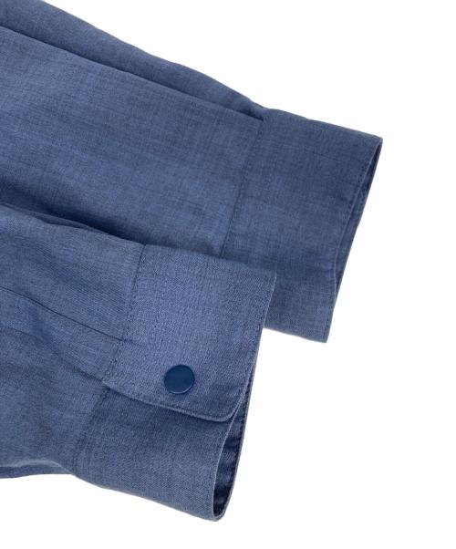 山と道（ヤマトミチ）山と道 (ヤマトミチ) Merino Shirt ブルー サイズ:Lの古着・服飾アイテム