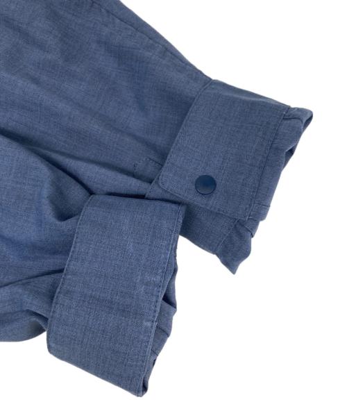 山と道（ヤマトミチ）山と道 (ヤマトミチ) Merino Shirt ブルー サイズ:Lの古着・服飾アイテム