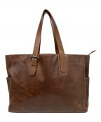 MORAL CODEモラルコード）の古着「レザートートバッグ」｜ブラウン