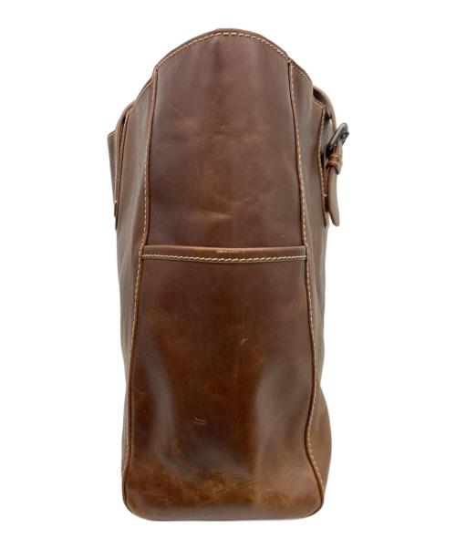 MORAL CODE（モラルコード）MORAL CODE (モラルコード) レザートートバッグ ブラウンの古着・服飾アイテム