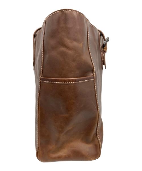 MORAL CODE（モラルコード）MORAL CODE (モラルコード) レザートートバッグ ブラウンの古着・服飾アイテム