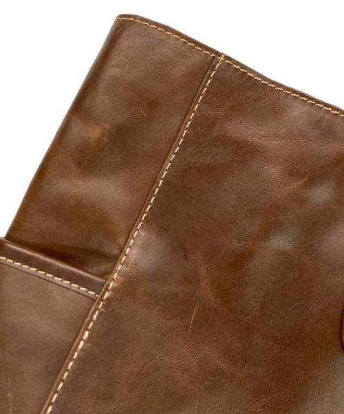 MORAL CODE（モラルコード）MORAL CODE (モラルコード) レザートートバッグ ブラウンの古着・服飾アイテム