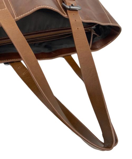 MORAL CODE（モラルコード）MORAL CODE (モラルコード) レザートートバッグ ブラウンの古着・服飾アイテム