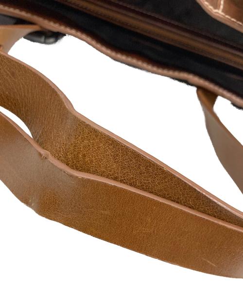 MORAL CODE（モラルコード）MORAL CODE (モラルコード) レザートートバッグ ブラウンの古着・服飾アイテム