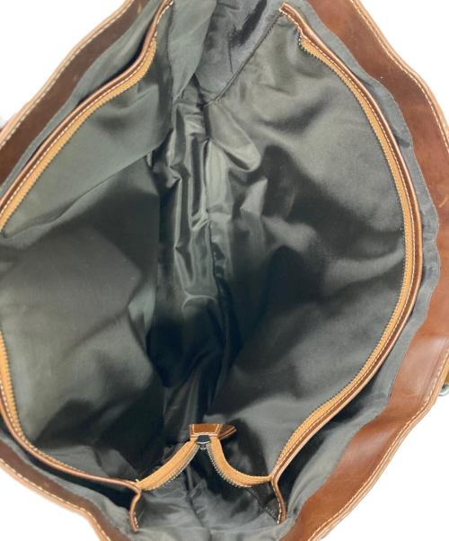 MORAL CODE（モラルコード）MORAL CODE (モラルコード) レザートートバッグ ブラウンの古着・服飾アイテム