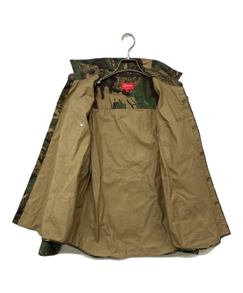 SUPREME（シュプリーム）Supreme (シュプリーム) Snap Work shirt Woodland Camo オリーブ サイズ:Lの古着・服飾アイテム